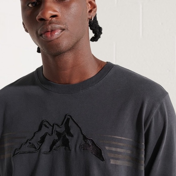 Superdry Men’s Expedition Long Sleeve Graphic Embroidered Tee Size M - Picture 5 of 14